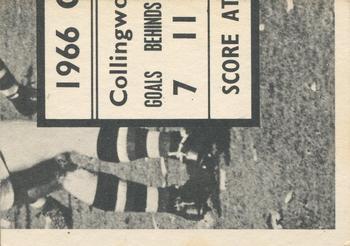 1967 Scanlens VFL #36 Daryl Griffiths Back
